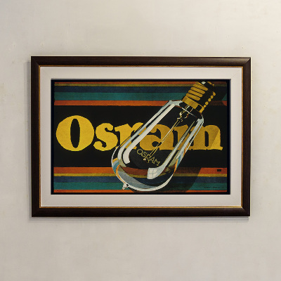 Retro-Poster Osram, elektrische Glühlampen
