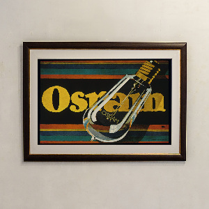 Retro-Poster Osram, elektrische Glühlampen