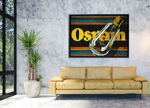 Retro-Poster Osram, elektrische Glühlampen