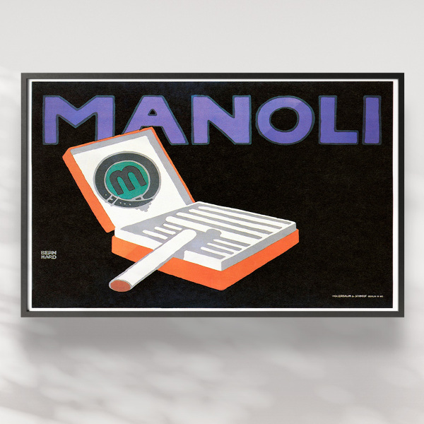 Retro-Poster Manoli, Zigaretten