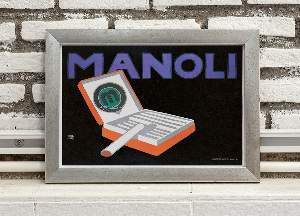 Retro-Poster Manoli, Zigaretten