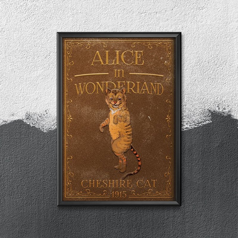 Poster Alice im Wunderland Cheshirt Katze