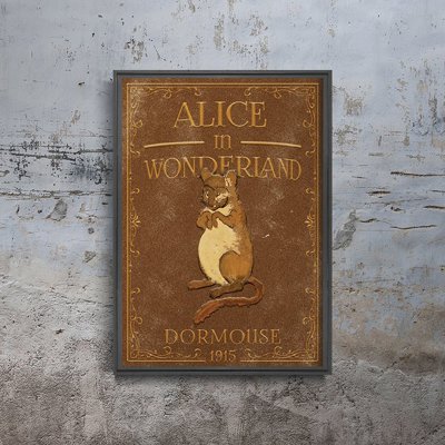 Poster an der Wand Alice im Wunderland Siebenschläfer