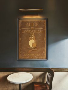 Poster an der Wand Alice im Wunderland Siebenschläfer