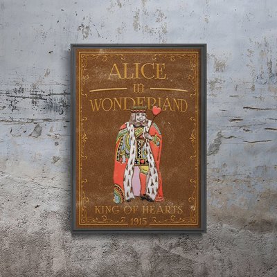 Poster an der Wand Alice im Wunderland Herzkönige