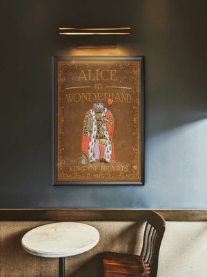 Poster an der Wand Alice im Wunderland Herzkönige