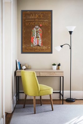 Poster an der Wand Alice im Wunderland Herzkönige