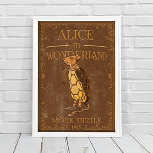 Poster Alice im Wunderland Schein Schildkröte
