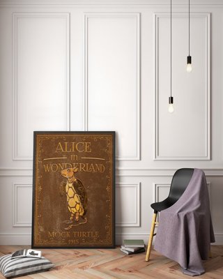 Poster Alice im Wunderland Schein Schildkröte