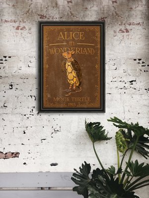 Poster Alice im Wunderland Schein Schildkröte