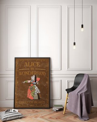 Poster an der Wand Alice im Wunderland Herzkönigin