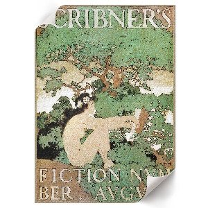 Kunstdruck leinwand Plakat mit einer nackten Frau