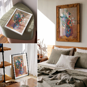 Poster auf leinwand Ein Blumenstrauß