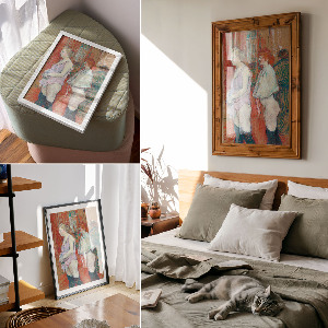 Poster kunstdruck Rue des Moulins