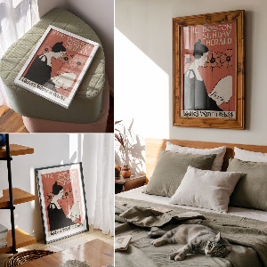 Plagát do izby Žena s novinami