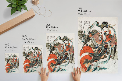 Kunstdruck poster Japanische Frau