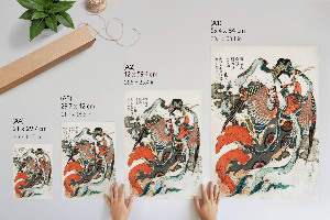 Kunstdruck poster Japanische Frau