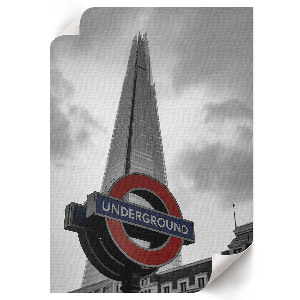 Poster-Kunstdruck mit Motiv der Londoner U-Bahn
