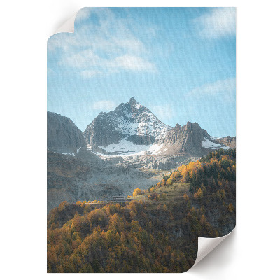 Wand poster Herbst in den Bergen