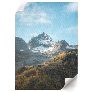 Wandposter „Herbst in den Bergen“
