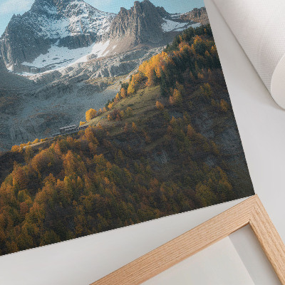 Wand poster Herbst in den Bergen