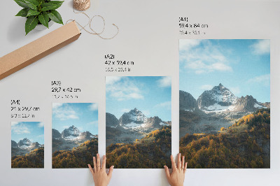 Wand poster Herbst in den Bergen