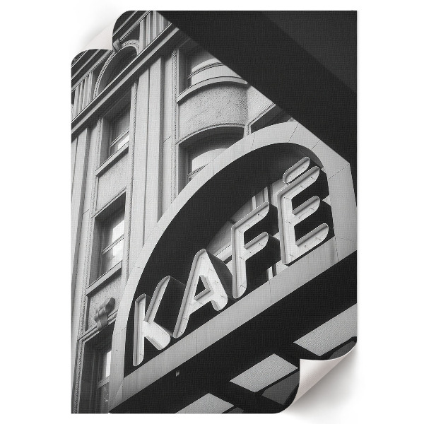 Kunstdruck leinwand Stadtcafé