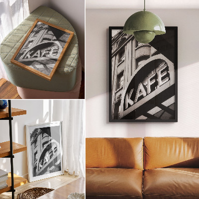 Kunstdruck leinwand Stadtcafé