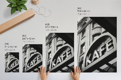 Kunstdruck leinwand Stadtcafé