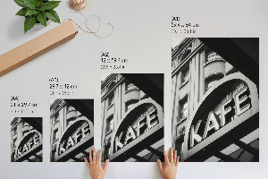 Kunstdruck leinwand Stadtcafé