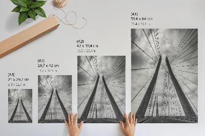 Poster auf leinwand Moderne Brücke