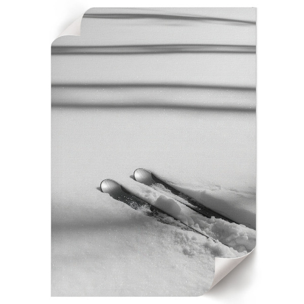 Poster leinwand Skier auf dem Schnee