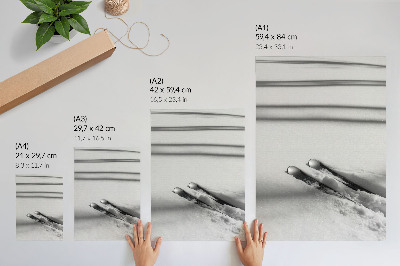Poster leinwand Skier auf dem Schnee