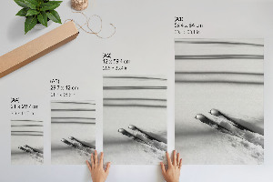 Poster leinwand Skier auf dem Schnee