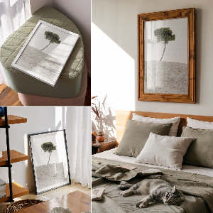 Poster kunstdruck Einsamer Baum