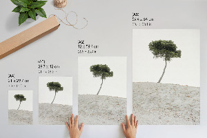 Poster kunstdruck Einsamer Baum