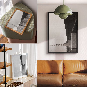 Wand poster Brücke und Wasser