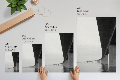 Wand poster Brücke und Wasser