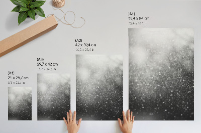 Kunstdruck poster Leuchtender Glitzer