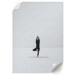 Retro poster Frieden und Gleichgewicht