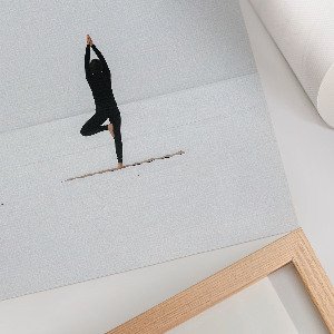 Retro poster Frieden und Gleichgewicht