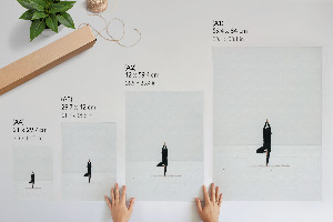 Retro poster Frieden und Gleichgewicht