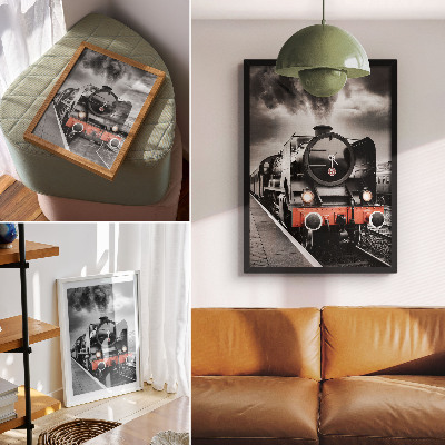 Poster leinwand Dampflok