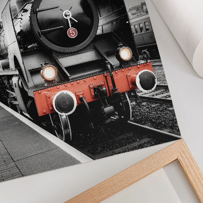 Poster leinwand Dampflok