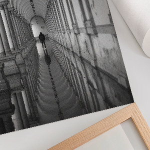 Retro poster Architektonische Symmetrie