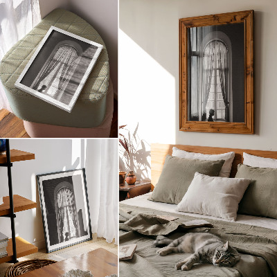 Poster leinwand Vintage-Fenster