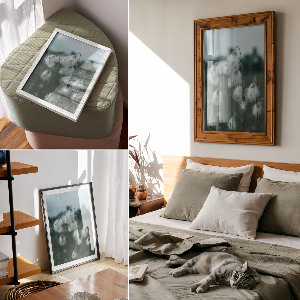 Poster kunstdruck Grasohren