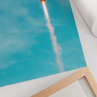 Kunstdruck leinwand Rakete am Himmel