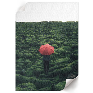 Retro poster Grüne Landschaft