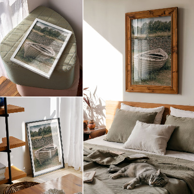 Poster leinwand Altes Boot